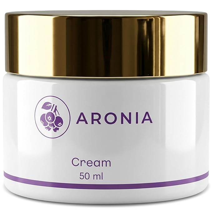 LAMUAMOR Aronia Extract Day Night Cream for Face Neck with Antioxidant Formula, Hydrating Moisturizer, Brightening 1.76 oz
