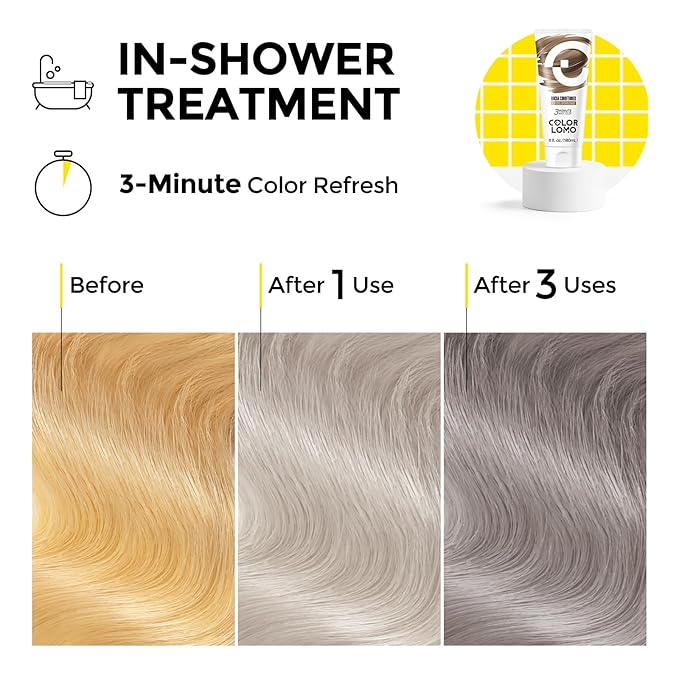 COLORLOMO Semi Permanent Hair Color - 6 oz Color Depositing Conditioner with Shea Butter & Almond Oil- Color Conditioner Depositing Hair Mask - Vegan, Paraben, Ammonia & Sulfate Free -Mocha