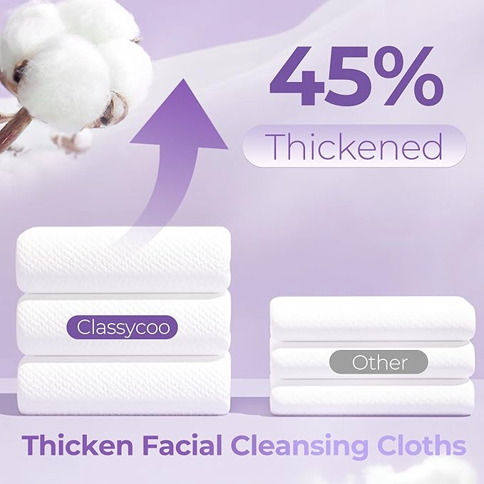 Classycoo XL Compressed Towel Tablets- 50 PCS Disposable Face Towelettes Washcloths Mini Purse Travel Size Essentials, Portable Cotton Coin Tissue for Camping, Hiking, Sport, Hand Wipes (Thickened)