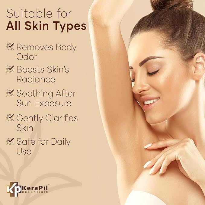 KERAPIL Exfoliating Body Wash with Salicylic Acid - No Dry Out, Gentle Exfoliates Rough and Bumpy Skin, Body Acne Wash, BHA & AHA - Coconut and Vanilla with Salicylic Acid - (16 fl oz)