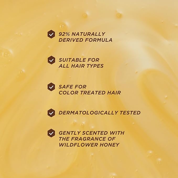 Gisou Honey Gloss Ceramide Therapy Hydrating Shampoo – Deeply Cleanses & Restores Moisture, Ceramides & AHAs, (Wildflower Honey Scent)