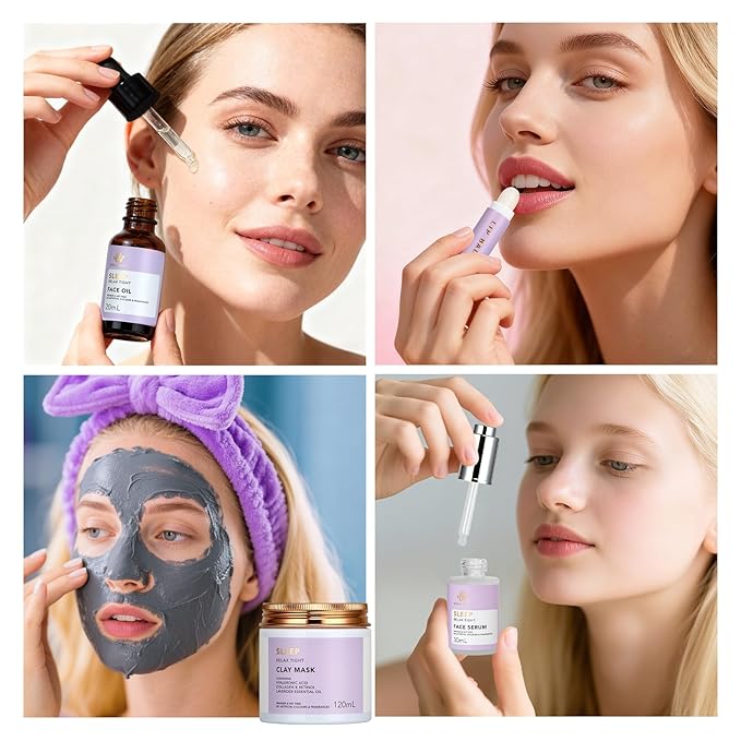 Valentines Day Gifts for Women, 30Pcs Skin Care Set, Bath & Body Gift Set, Face Cream, Essential Oil, Scented Candle, Serum, Lavender Scented, Spa Birthday Gifts, Mother's Day Gift, Christmas