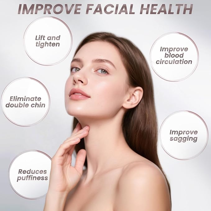 Lymphatic Contour Face Brush,Dry Lymphatic Drainage Massager,Soft Dry Brushing Beauty Tool for Jawline, Chin & Facial Sculpting Designed to Fit The Skin Precisely and Relieve Fatigue (1PC)