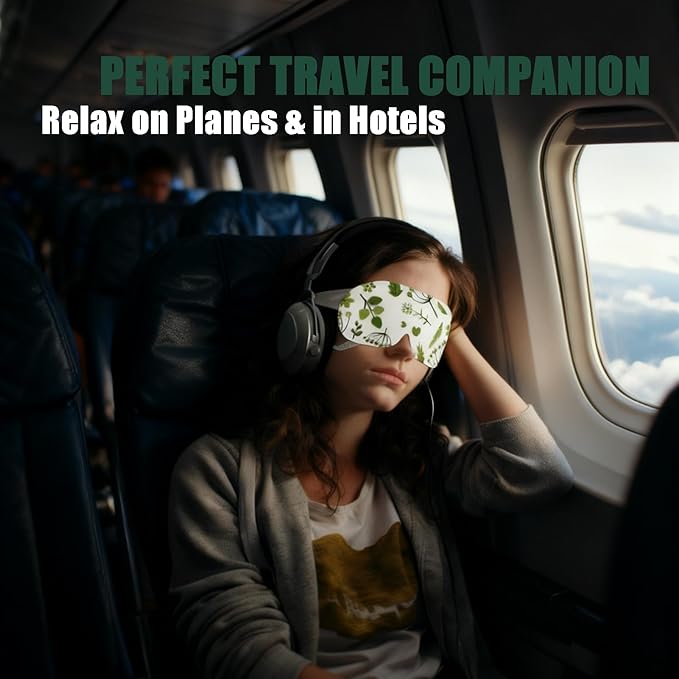 Heated Eye Mask, 13 Packs Disposable Steam Eye Masks for Dry Eyes & Puffy Eyes Relief, Self-Heating Warm Compress for Night Use, Airplane Travel, Eye Strain and Sinus Pressure, Spa at Home