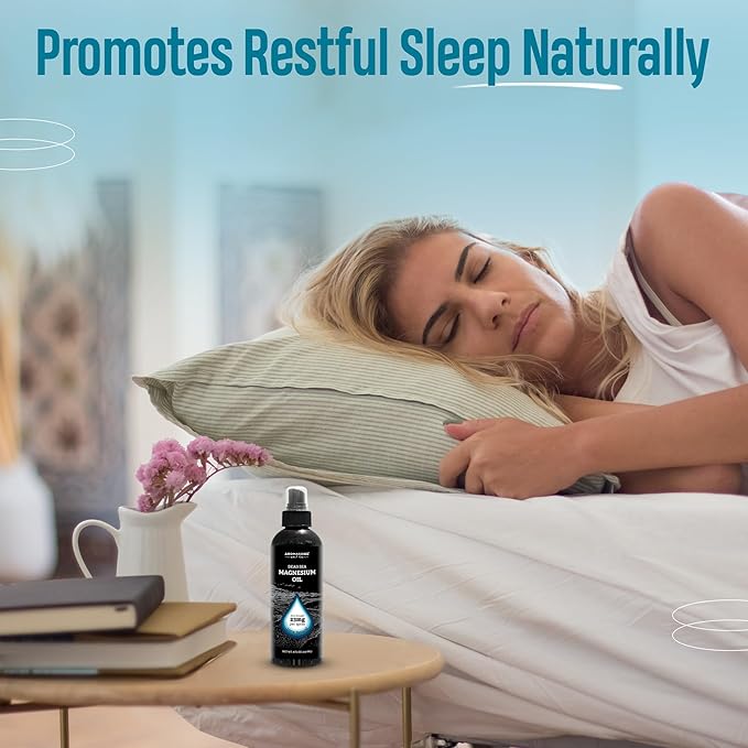 Aromasong Magnesium Oil Spray for Feet & Body – 23mg Magnesium per Spray – Topical Magnesium Spray for Calm Sleep & Leg Discomfort – 2 Pack 8 oz, Made in USA