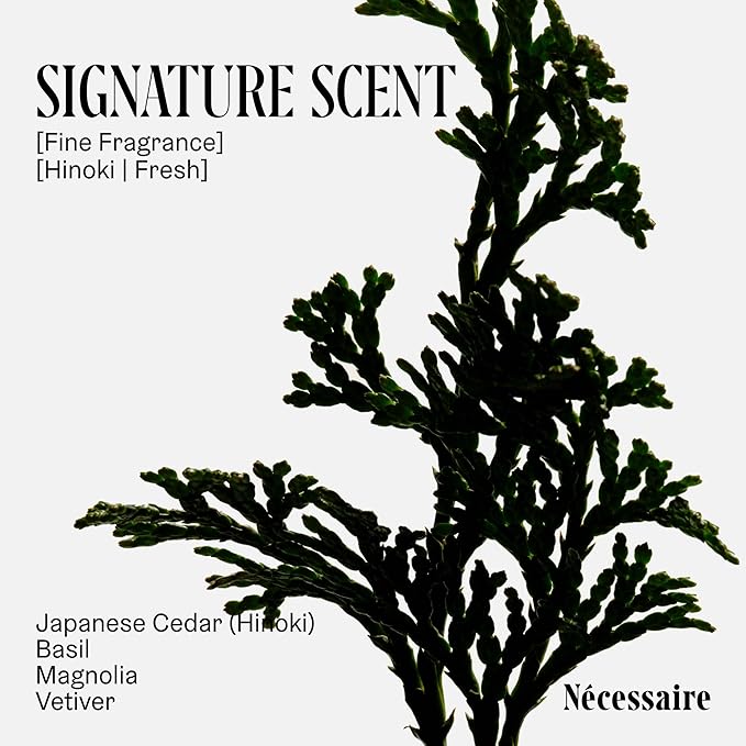 Nécessaire The Body Lotion Hinoki – Multi-Peptide Moisturizer - Firming Body Lotion for Women + Men. 2.5% Niacinamide. Dermatologist-Tested, Vegan. Hypoallergenic for Sensitive Skin. 15.2oz