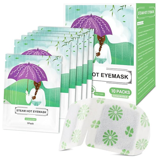 30 Packs Steam Eye Mask, Unscented Steam Eye Masks Disposable, Self-Heating Relief Heated Eye Mask for Fatigue, Perfect for Home, Sleep, Spa & Travel