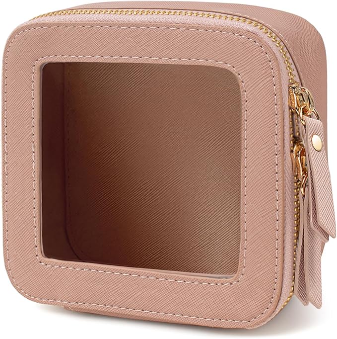 Travel Clear Makeup Bag Set, TSA Approved Cosmetic Bag Case with Zipper Portable Makeup Pouch Toiletry Bag Traveling Cosmetic Organizer Storage Bag Car Organizer Car Essentials