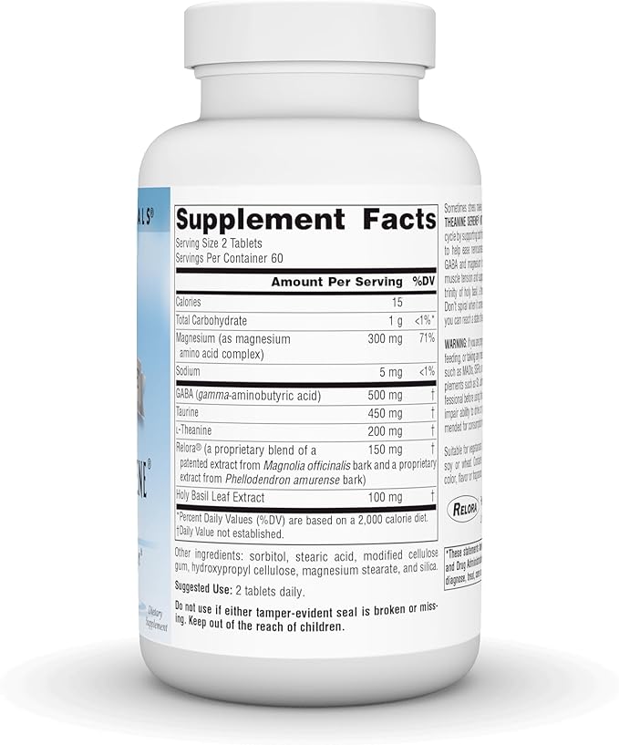 Source Naturals Theanine Serene with Relora, Calm Mind and Body* - 120 Tablets