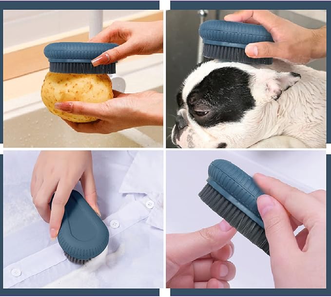 VWMYQ Heavy Duty Nail Brush Fingernail Scrub Brush, Durable Stiff Bristles Nail Scrub Brush, Hand and Nail Cleaning Brush for Men & Mechanics (Hand Wash Brush - Blue)