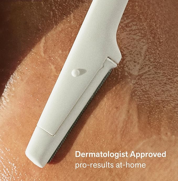 Nimbi Dermaplaner Razor, Precision Eyebrow Shaper, Facial Hair Removal & Exfoliation, Plastic-Free, 3 Count