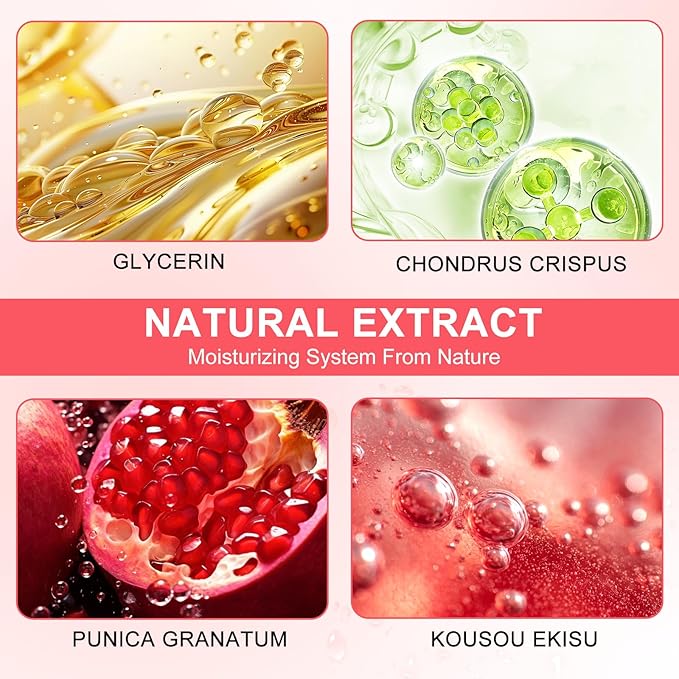 LAVONE Eye Mask - 30 Pairs Red Pomegranate Under Eye Patches Skin Care Products - Eye Masks Skincare for Dark Circles and Puffiness, Reduce Wrinkles, Eye Bags and Fine Lines, for Women and Man