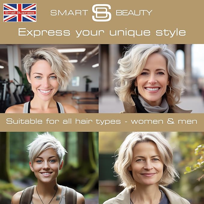 Ash Blonde Hair Dye with added Plex Hair Care Conditioner, Permanent Hair Color with Cool Ash Hair Toner for Blond Hair, Vegan Hair Dye, Cruelty-Free - Smart Beauty Hair Color