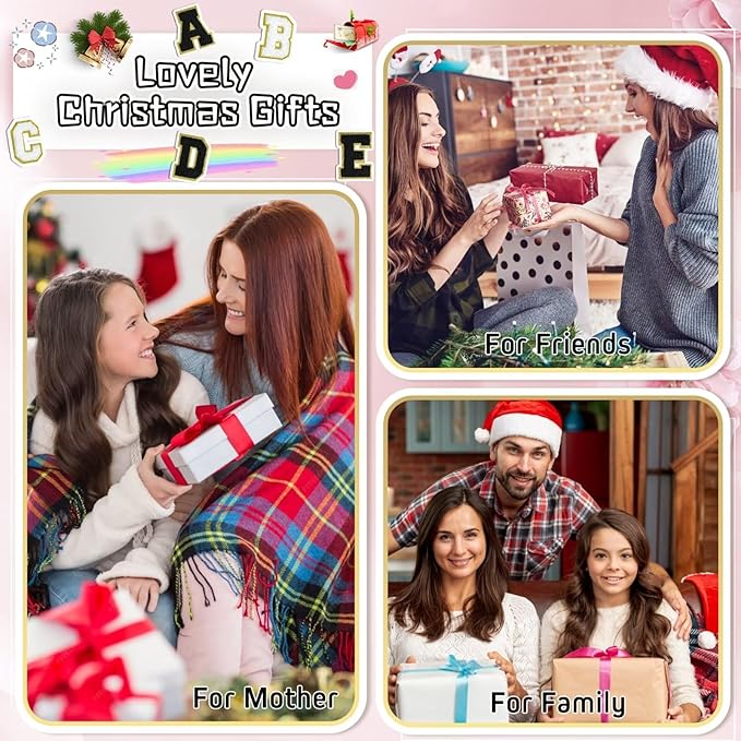 TOPEAST Preppy Bag, Monogrammed Makeup Bags with Zipper, Cute Makeup Pouch, Initial Birthday Gifts Bag for Daughter Friends Sister, Preppy Things for Girls (Black H)