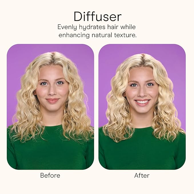 Infiniti PRO by CONAIR Steam Therapy Hair Steamer, Portable Styling Tool with 7-Inch Diffuser Attachment, 30-Second Heat-Up, Penetrating Steam for Detangling, Reshaping, and Volumizing Curls, Blue