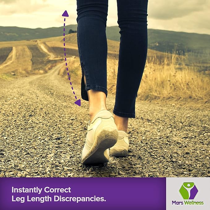 Premium Adjustable Orthopedic Heel Lift - Made in The USA - for Heel Pain and Leg Length Discrepancies - Small - 1 Single Lift