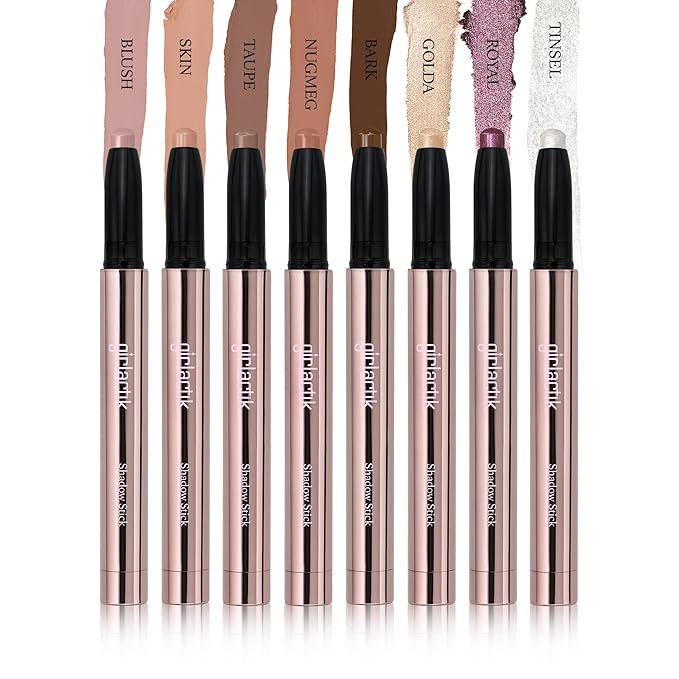Girlactik Shadow Stick – Long-Wearing Cream Eyeshadow Stick, Blendable & Smudge-Resistant Eye Makeup – Vegan, Cruelty-Free, Easy One-Swipe Application (Taupe)