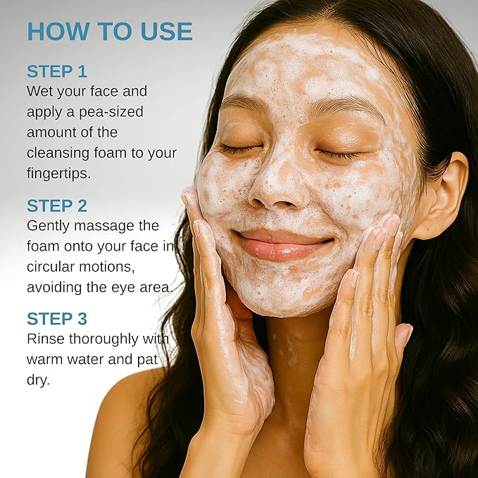 esfolio Rose Cleansing Foam – Gentle Daily Face Cleanser with Soothing Rose Extract for Hydrating and Refreshing Skin, Removes Dirt and Excess Oil, Suitable for All Skin Types (5.29oz -150g)