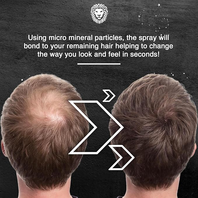 MANE Hair Thickening Spray & Root Touch Up, Seal & Control Combo Pack, Instantly Thicker Hair for Men & Women, Fill in Hairlines and Hide Thinning and Fine Patches - Light Blond, 12 Colors (6.76 oz)