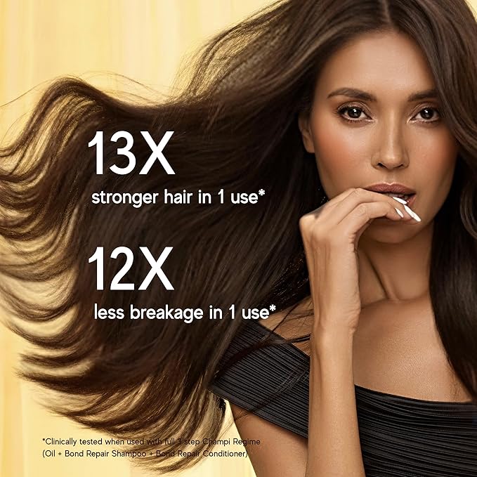 Indie Wild Champi Bond Repair Shampoo, Hair Fall Control and Scalp Cleanser with 21 Ayurvedic Herbs, 300 ml