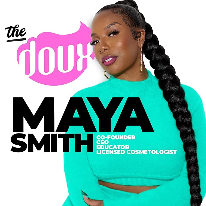 The Doux BIG POPPA Curl Defining Gel for Curly Hair – Frizz Control Styling Gel with Babassu Oil for Long-Lasting Shine & Soft Hold – Non-Crunch Hair Gel for Women, Coils, Waves & Curls