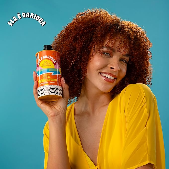 Lola From Rio - Ela E Carioca 4ABC Curl-Defining Cream, Boost Hydration, Minimize Frizz, Provide Soft, Flexible Control for 4ABC Curl Type, 17.64 Fl Oz