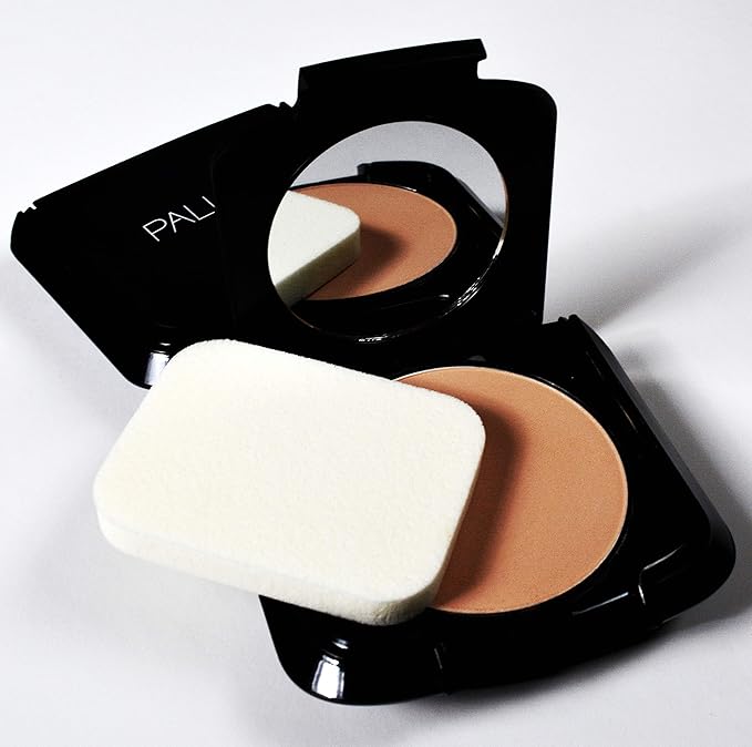 Palladio Dual Wet and Dry Foundation with sponge and Mirror, Squalane Infused, Apply Wet for Maximum Coverage or Dry for Light Finishing and Touchup, Minimizes Fine Line, All day Wear, Laurel Nude