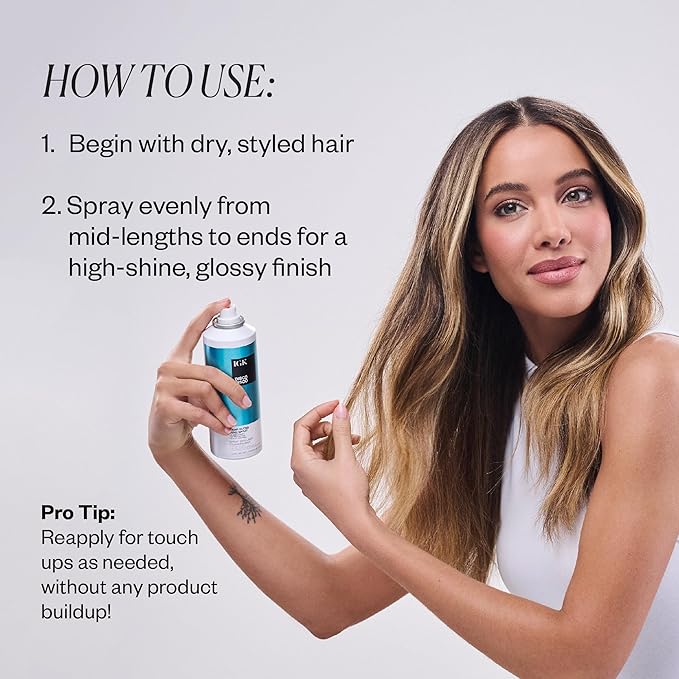 IGK - Disco Disco - Clear Gloss Finishing Hair Spray - Moisturizes, Adds Shine & Enhances Color - No Greasy Residue - 5.3oz