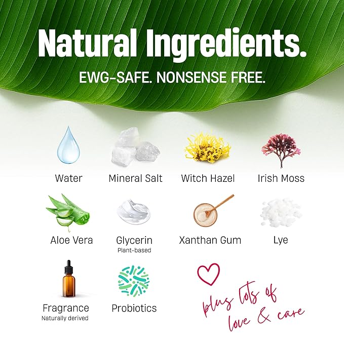 Bali Secrets Natural Deodorant for Women & Men. Nonsense Free. Clean Formula for Sensitive Skin. Strong & Reliable Odor Protection. No Synthetic Aluminum. Organic & Vegan [THE ROSEY]