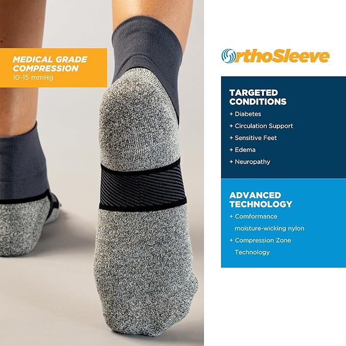 OrthoSleeve Diabetic & Neuropathy Socks (3 Pack)