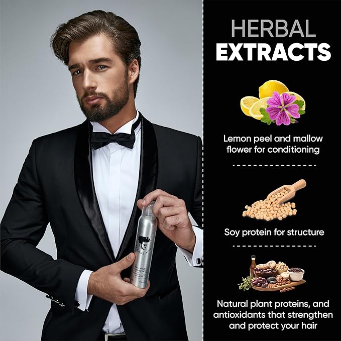 Avenue Man Texture Spray for Hair Men - Barber-Grade Hairspray for Men - Firm Hold, Frizz Control & UV Protection - Long-Lasting Hold Without Stiffness - Mens Hair Spray Extra Hold - (9.0 oz)