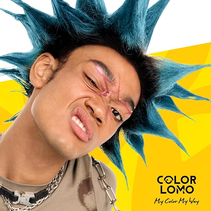 COLORLOMO Semi Permanent Hair Color - 6 oz Color Depositing Conditioner with Shea Butter & Almond Oil- Color Conditioner Depositing Hair Mask - Vegan, Paraben, Ammonia & Sulfate Free -Blue