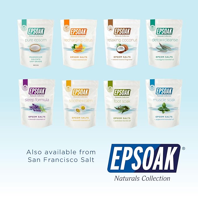 Minera Fine Grain Dead Sea Salt for Bath & Foot Soaks – 5 lbs, Fast-Dissolving, 100% Pure and Natural, Unscented, Skin-Softening Sea Salt