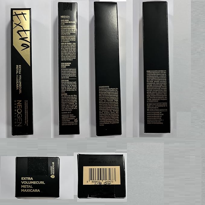 [K-Beauty] Neogen Dermalogy Extra Volume Curl Metal Mascara (Black) & EXTRA CLEAR MAKEUP REMOVER(50ml)