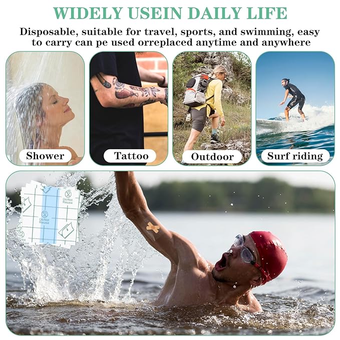 200Pcs Hand Makeup Mixing Palette, Single Use Professional Make up Mixing Palette, Artist Must Haves Disposable Transparent Waterproof Cosmetic/Foundation Tray Adhesive Tape