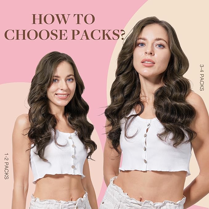 GOO GOO Tape in Hair Extensions Human Hair, 2/6 Dark Brown Highlighted Chestnut Brown, 14inch 100g 40pcs, Skin Weft Seamless Invisible, Silky Straight with Thick Ends, Remy Human Hair