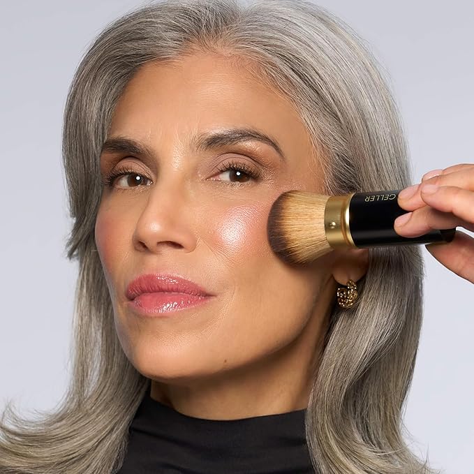 LAURA GELLER Baked Icons Complete Full Face Palette, Light | All-in-One Makeup Palette with Baked Foundations, Blush, Bronzer, Highlighter, Eyeshadows | Coverage for Mature Skin | Travel-Friendly