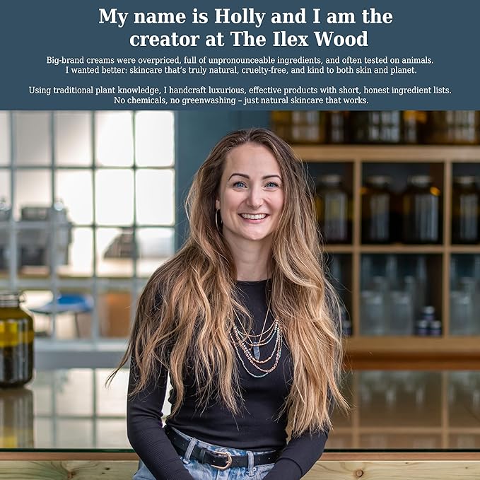 The Ilex Wood Natural Deodorant - 2.4fl oz. Handmade, Aluminum Salt Free, Plastic Free, Cruelty and Alcohol Free, Vegan, Eco Friendly Cardboard Tube – Lavender and Lemon (Fresh and Floral)