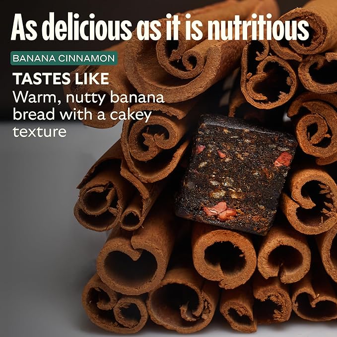 GEM Calm Bite | Supports Calm Mind & Clarity | Magnesium L-Threonate, Golden Chlorella, Lemon Balm | Holistic Non-Habit Forming | Gluten Free, Soy Free, Banana Cinnamon (28 Count)