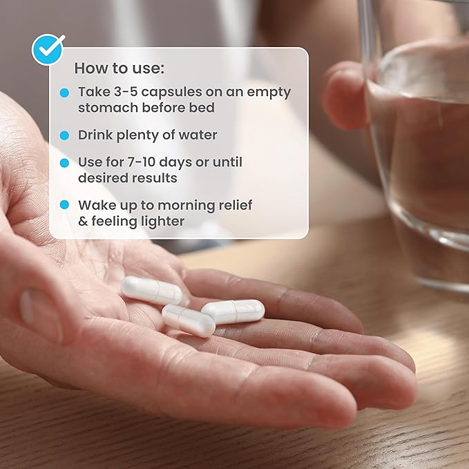 nbpure MagO7 - Natural Colon Cleanse & Detox | Occasional Constipation Relief, Stool Softening, & Bloating Support for Men & Women | Ozonated Magnesium Oxide, 90 Capsules