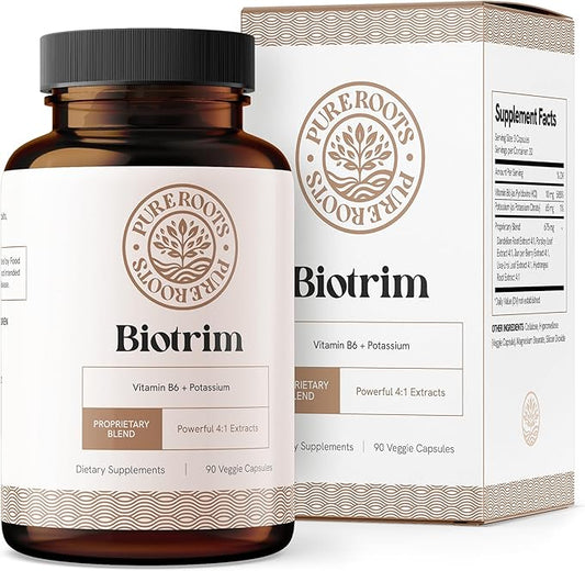 Caffeine-Free Water Pills for Swollen Legs and Feet - Contains The Best Natural Diuretics for Water Retention in Legs and Feet - Biotrim Helps Reduce Your Swollen Feet and Legs (with Dandelion Root)