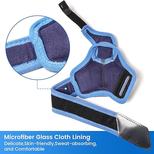 Velpeau Thumb Wrist Support Brace, CMC Thumb Spica Splint for Arthritis Pain, De Quervains Tenosynovitis, Trigger Thumb, Tendonitis, Sprain, Fits Both Left or Right Hands (Plastic Insert Version, S)