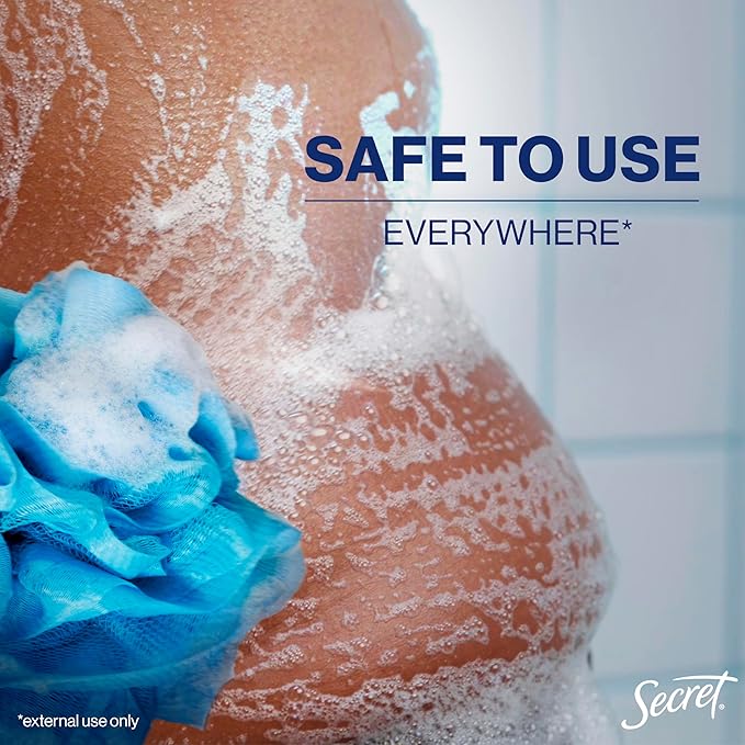 Secret Feminine Wash, 24 HR Deodorizing Feminine Body Wash for Women, Removes 6x Causes of Odor, PH Balanced, Safe to Use Everywhere, Light & Fresh, 8.0 oz