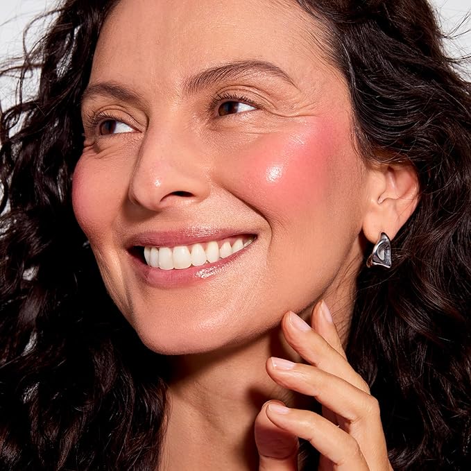 EarthsCure Cream Blush Stick (Deep Cherry) - Multi-Use Cheek, Lip & Eye Tint - Buildable Hydrating Formula, Natural Dewy Finish - 1 Piece