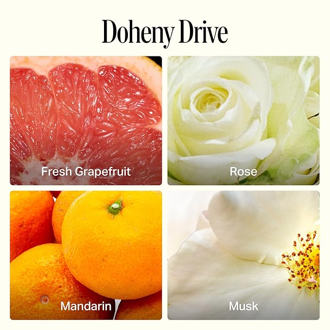 Preston Lane Luxury Hand Cream, Doheny Drive Scent, Made in Italy | Hydrating Formula with Tea Tree, Lavender & Lemon Essential Oils, Hyaluronic Acid, Vitamins C & E, and Kiwi & Apple Water