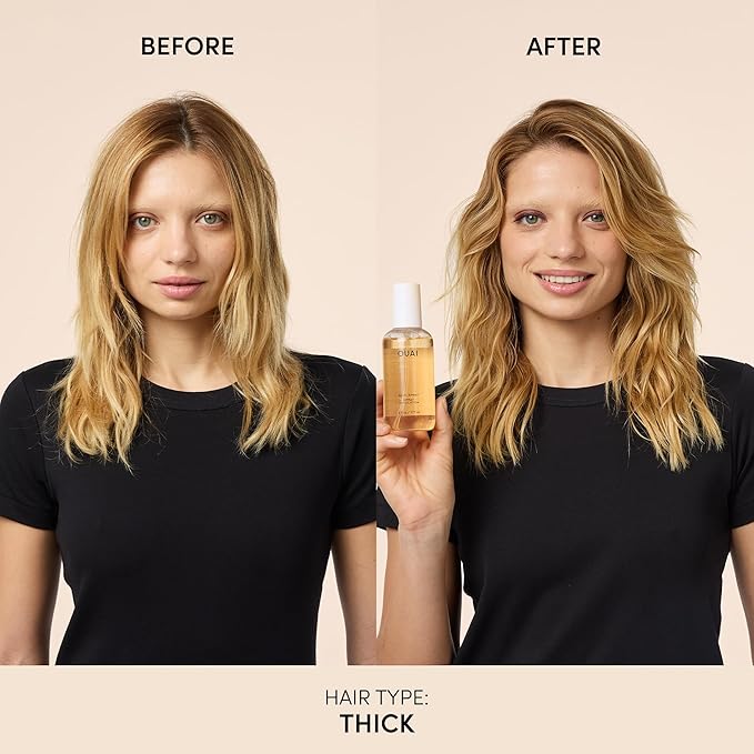 OUAI Wave Spray - Texture Spray for Hair with Coconut Oil & Rice Protein - Adds Texture, Volume & Shine for Beach Waves - Paraben Free, Safe for Color & Keratin-Treated Hair (6 fl oz) (Pack of 2)