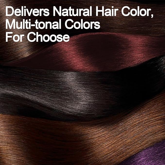 Cherry Brown Hair Dye Shampoo 3 in 1, Long-lasting & Natural Hair Color Shampoo, Herbal Ingredients Natural Shampoo Hair Dye Effect in Minutes, Gifts for Men Women 500ml