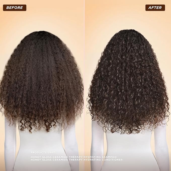 Gisou Honey Gloss Ceramide Therapy Hydrating Shampoo – Deeply Cleanses & Restores Moisture, Ceramides & AHAs, (Wildflower Honey Scent)