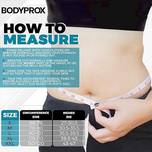 Bodyprox Breathable Back Brace, Back Support Brace for Men and Women. (X-Large)