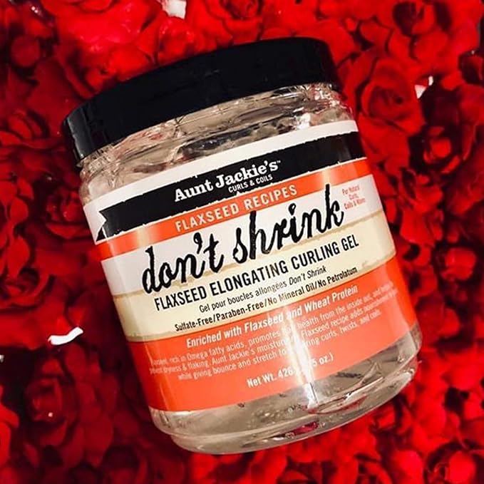 Aunt Jackie's Curling Gel, Elongating, for Natural Curls | Flaxseed Formula | Prevents Dryness | 15 oz | Pack of 2